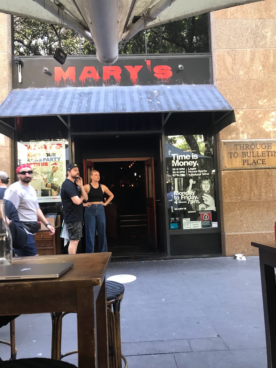 Mary's Circular Quay exterior on Macquarie Place